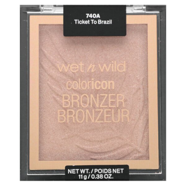 ColorIcon, Бронзер, билет в Бразилию, 0,38 унции (11 г) Wet n Wild