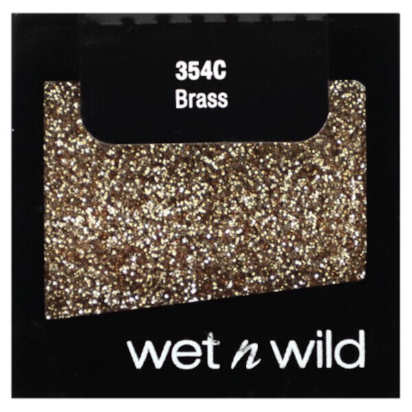 Glitter Single, латунь 354C, 0,05 унции (1,4 г) Wet n Wild