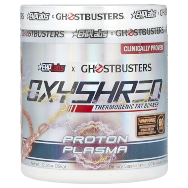 Ghostbusters, OxyShred, термогенный сжигатель жира, протонная плазма, 12,64 унции (358 г) EHPlabs