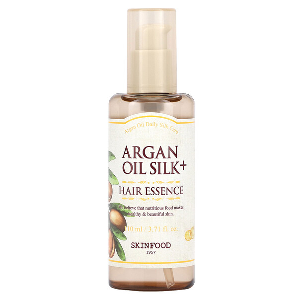 Argan Oil Silk Plus, Эссенция для волос, 3,71 жидк. унции (110 мл) SKINFOOD