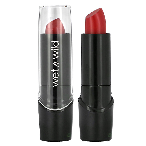 Губная помада Silk Finish, 563C Raging Red, 0,13 унции (3,6 г) Wet n Wild