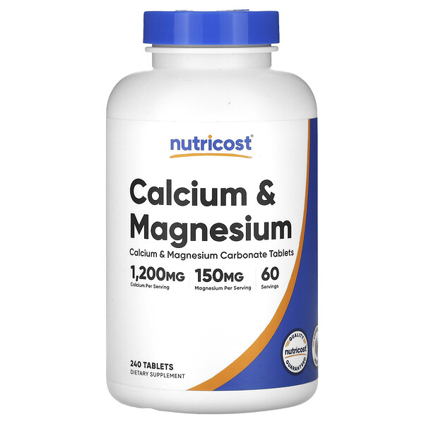Кальций и Магний - 240 таблеток - Nutricost Nutricost