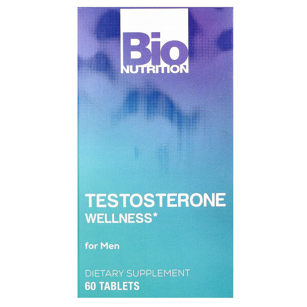 Testosterone Wellness, для мужчин, 60 таблеток Bio Nutrition