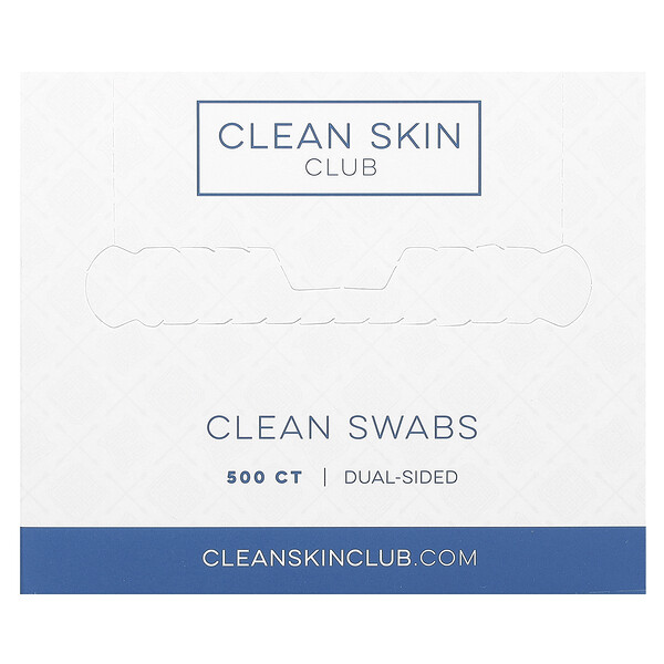 Clean Swabs, Dual-Sided , 500 Count Clean Skin Club