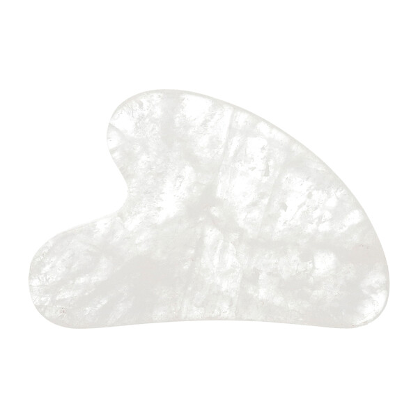 Скульптурный камень Гуа-Ша, белый кварц, 1 шт. Clean Skin Club
