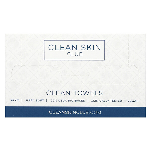 Чистые полотенца, одноразовые, 25 шт. Clean Skin Club
