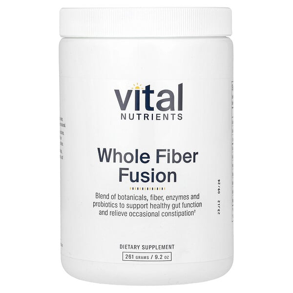 Whole Fiber Fusion, 9.2 oz (Унции) (261 g) Vital Nutrients