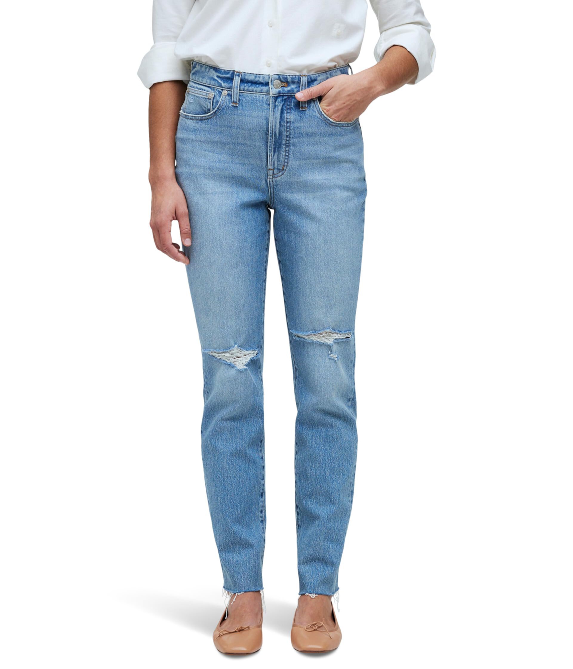 Укороченные джинсы The Perfect Vintage цвета Liland Wash: Raw-Hem Edition Madewell