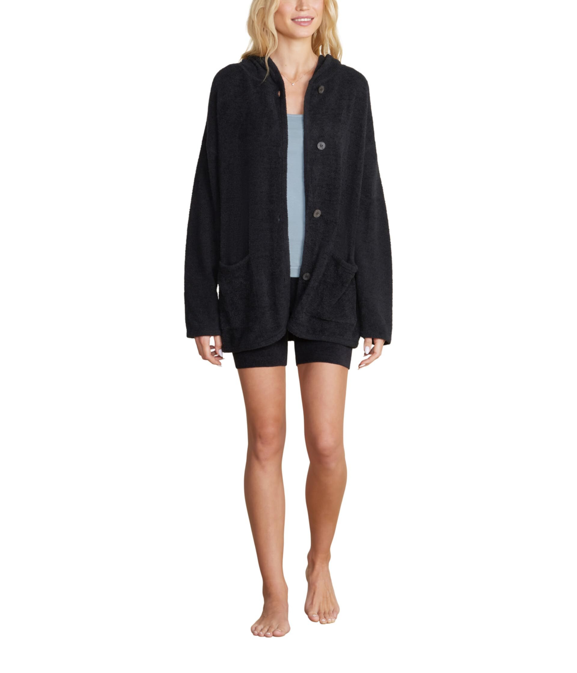 Куртка CozyChic Lite® с капюшоном и изогнутым краем Barefoot Dreams
