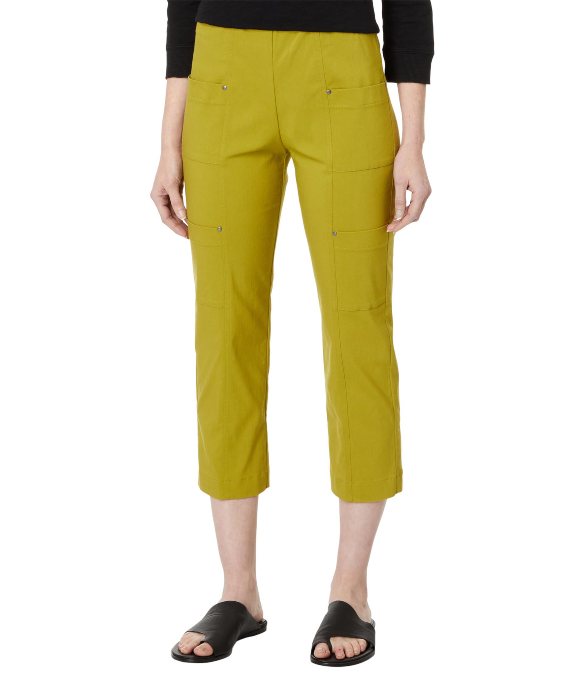 Женские Брюки Elliott Lauren Control Stretch Pull-On Cropped Cargo Elliott Lauren