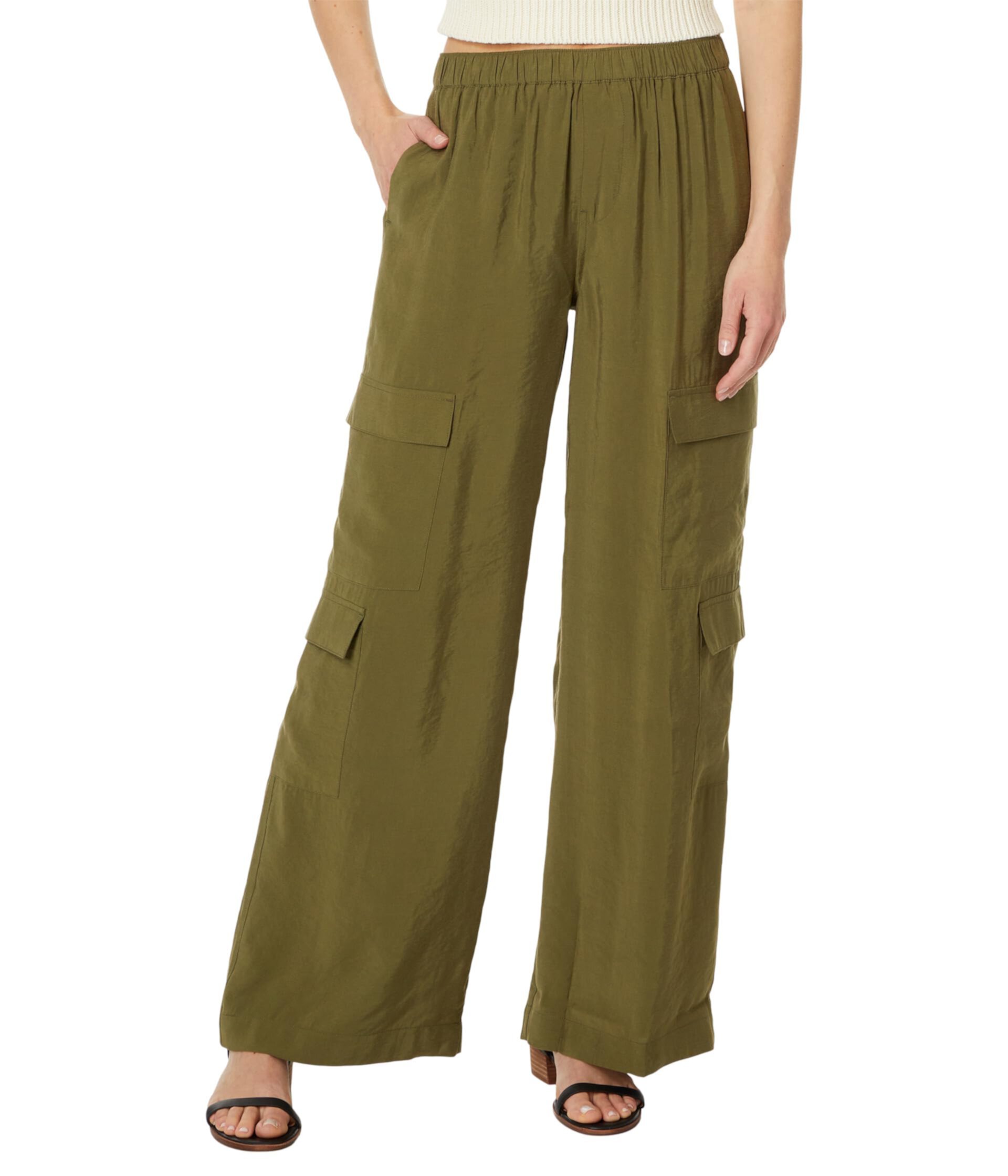 Женские Брюки Madewell Pull-On Wide-Leg Cargo Madewell