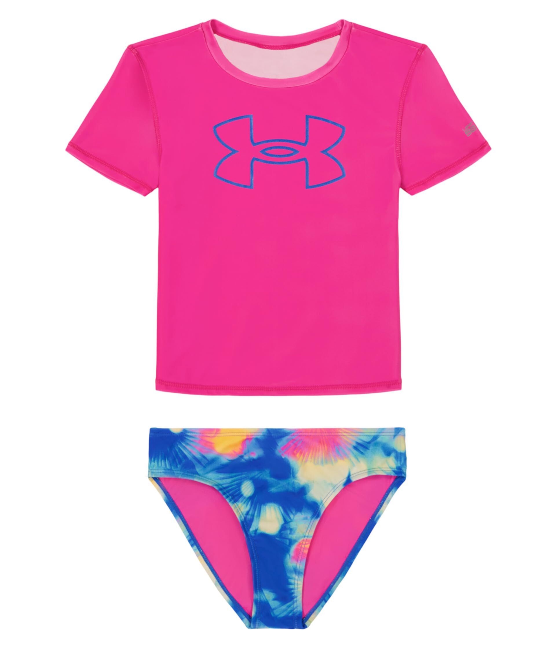 Short Sleeve Rashguard Swim Set (Little Kid) Under Armour Kids