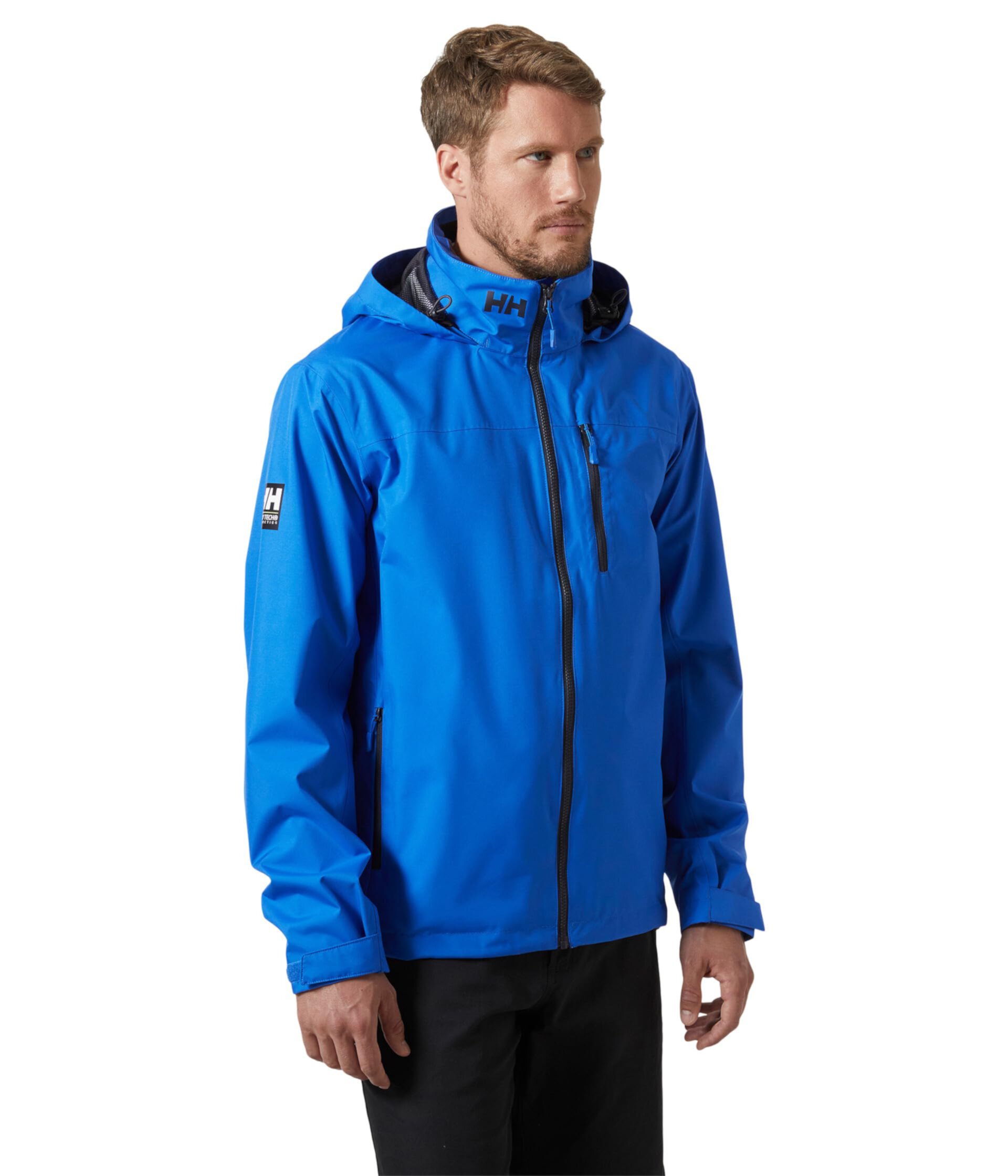 Куртка Helly Hansen Crew Hooded Jacket 2.0 с капюшоном | Водонепроницаемая, дышащая, из переработанного полиэстера Helly Hansen