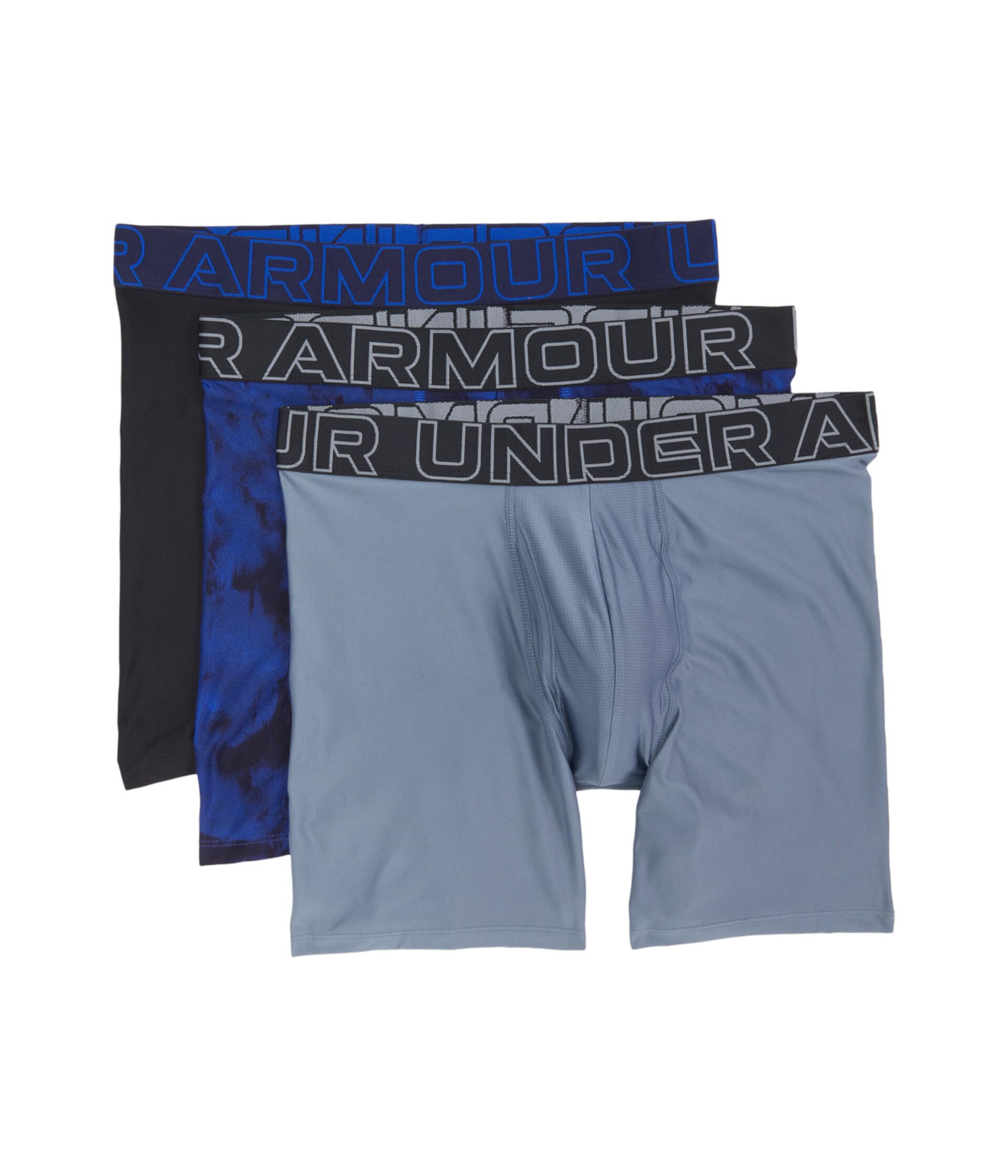 Мужские Трусы Under Armour 3-Pack Performance Tech Print 6” Under Armour