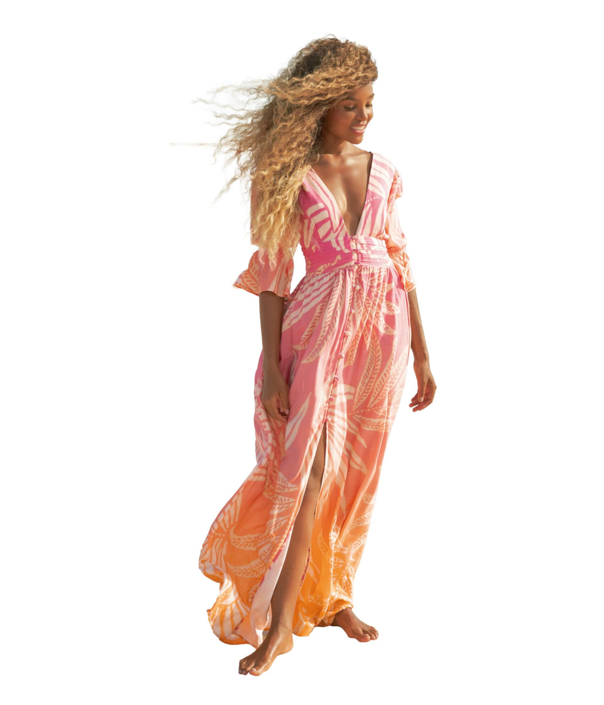 Длинное платье Aria с эффектом омбре Foliage Maaji