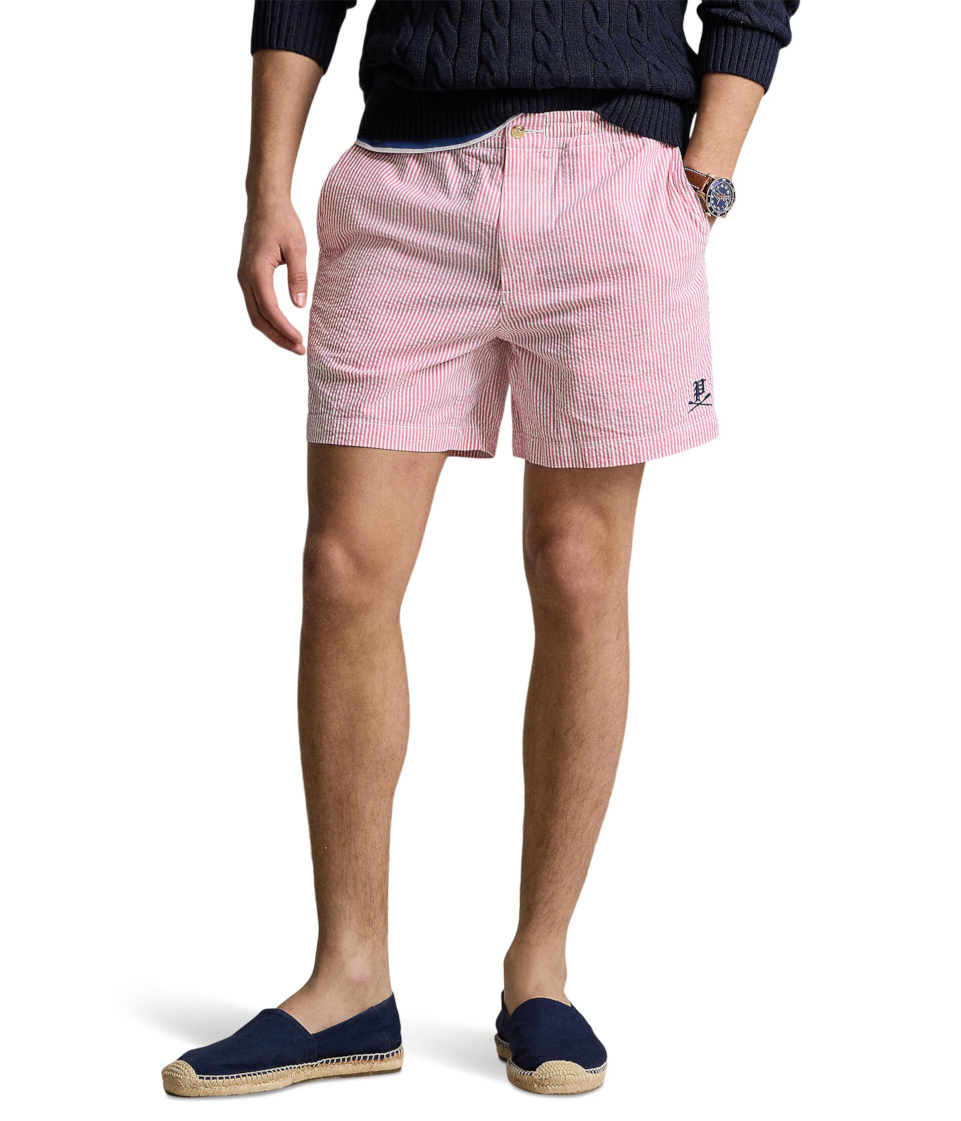 6-Inch Polo Prepster Seersucker Shorts Polo Ralph Lauren