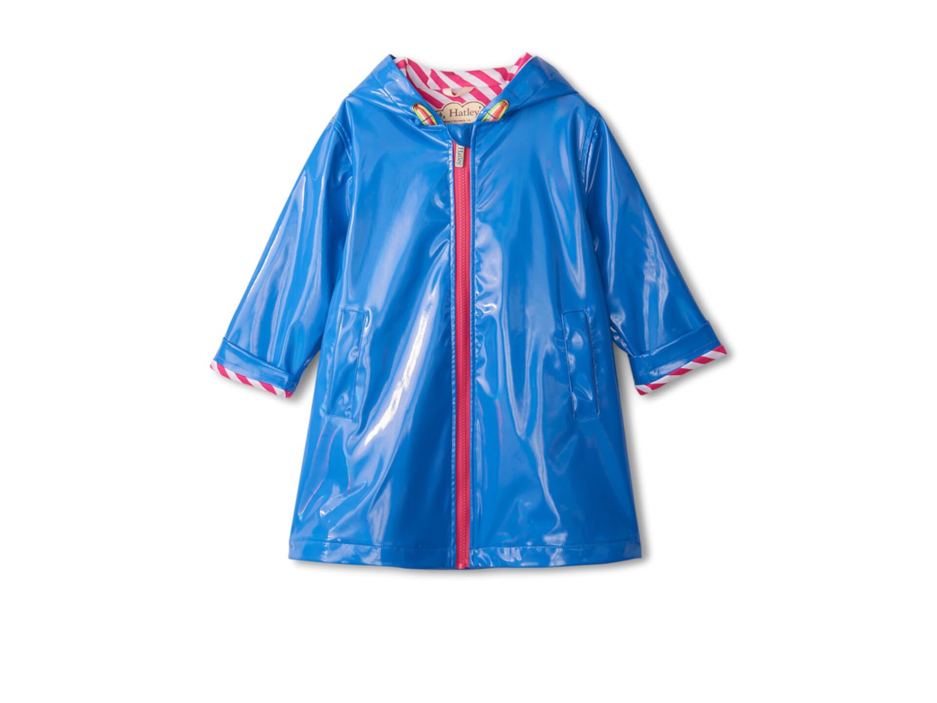 Синяя блестящая распашная куртка (для малышей/маленьких/больших детей) Hatley