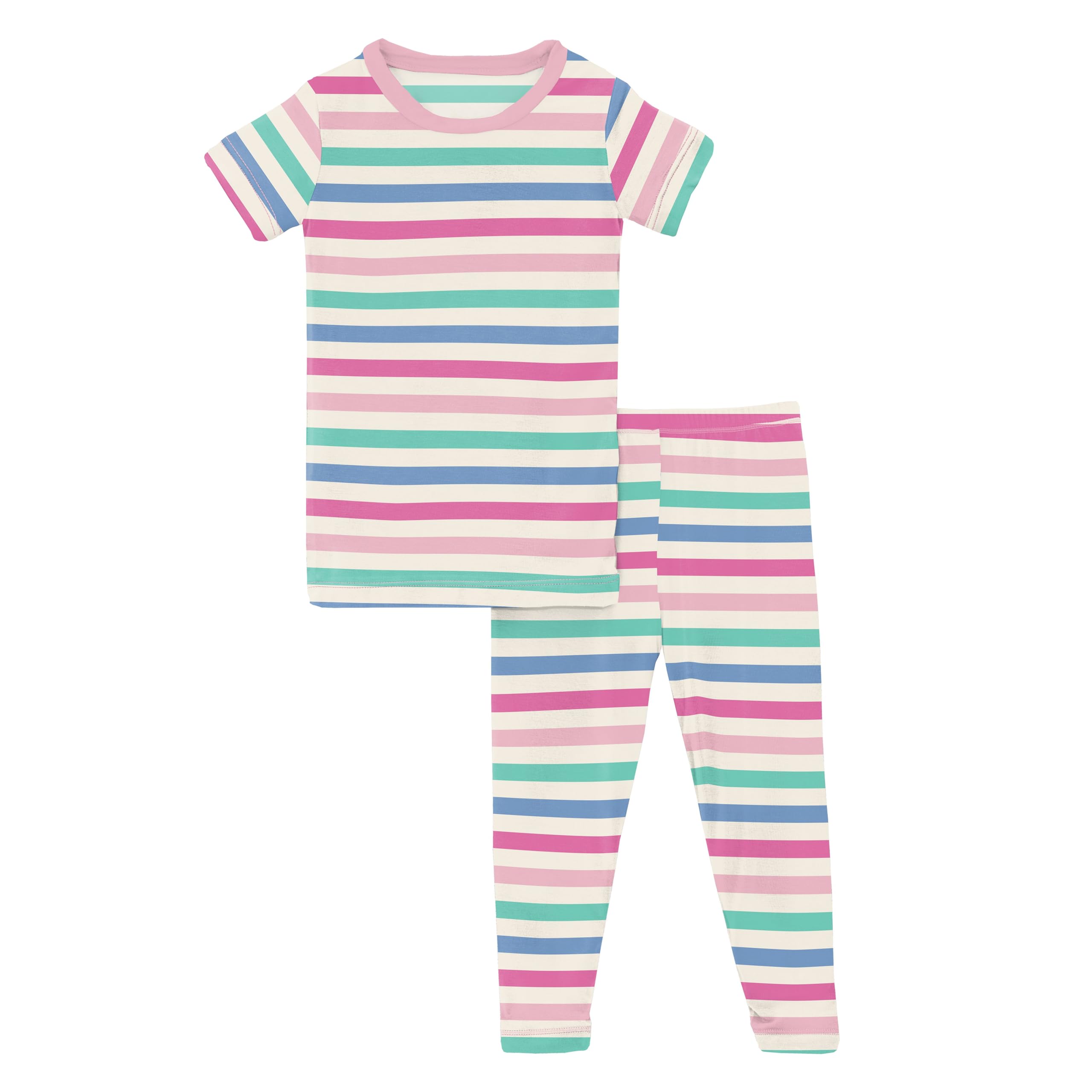 Пижамный комплект с короткими рукавами и принтом (для малышей/маленьких детей/больших детей) KicKee Pants