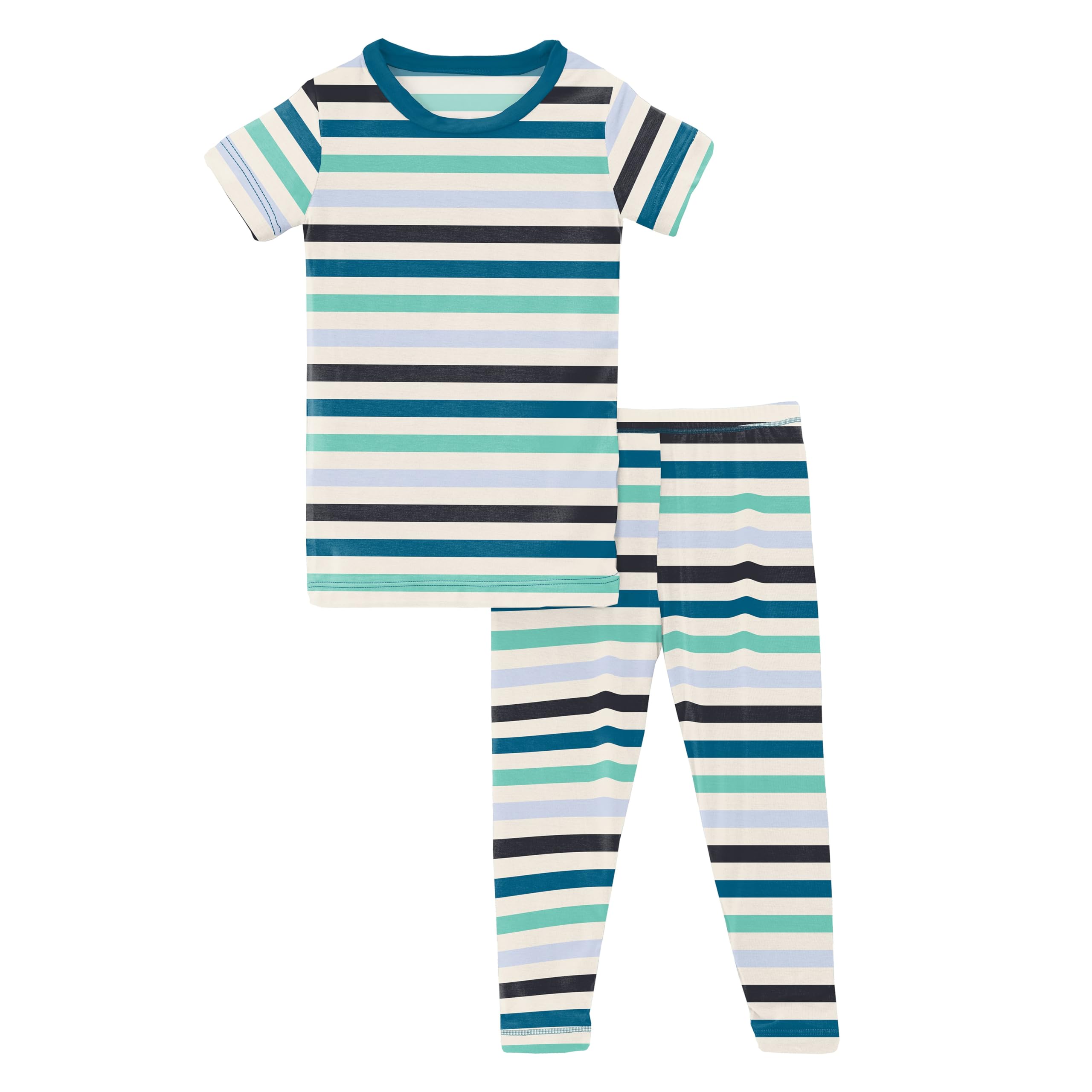 Пижамный комплект с короткими рукавами и принтом (для больших детей) KicKee Pants