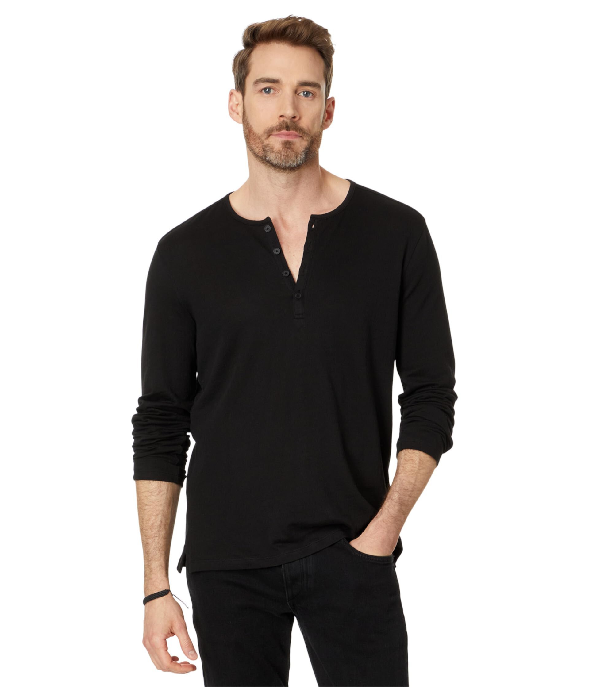 Мужская Футболка John Varvatos Walden Henley John Varvatos