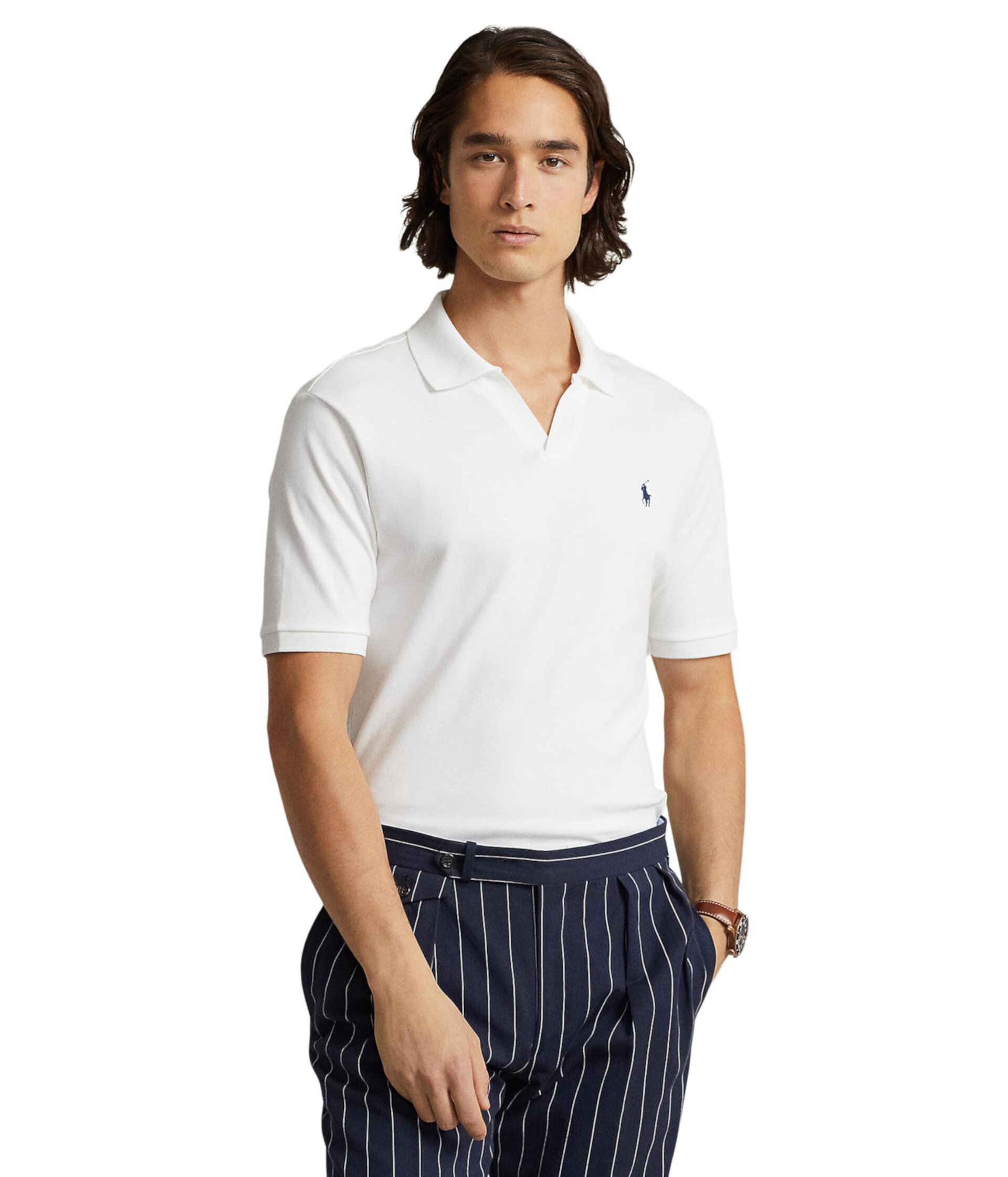 Рубашка поло из мягкого хлопка классического кроя Polo Ralph Lauren
