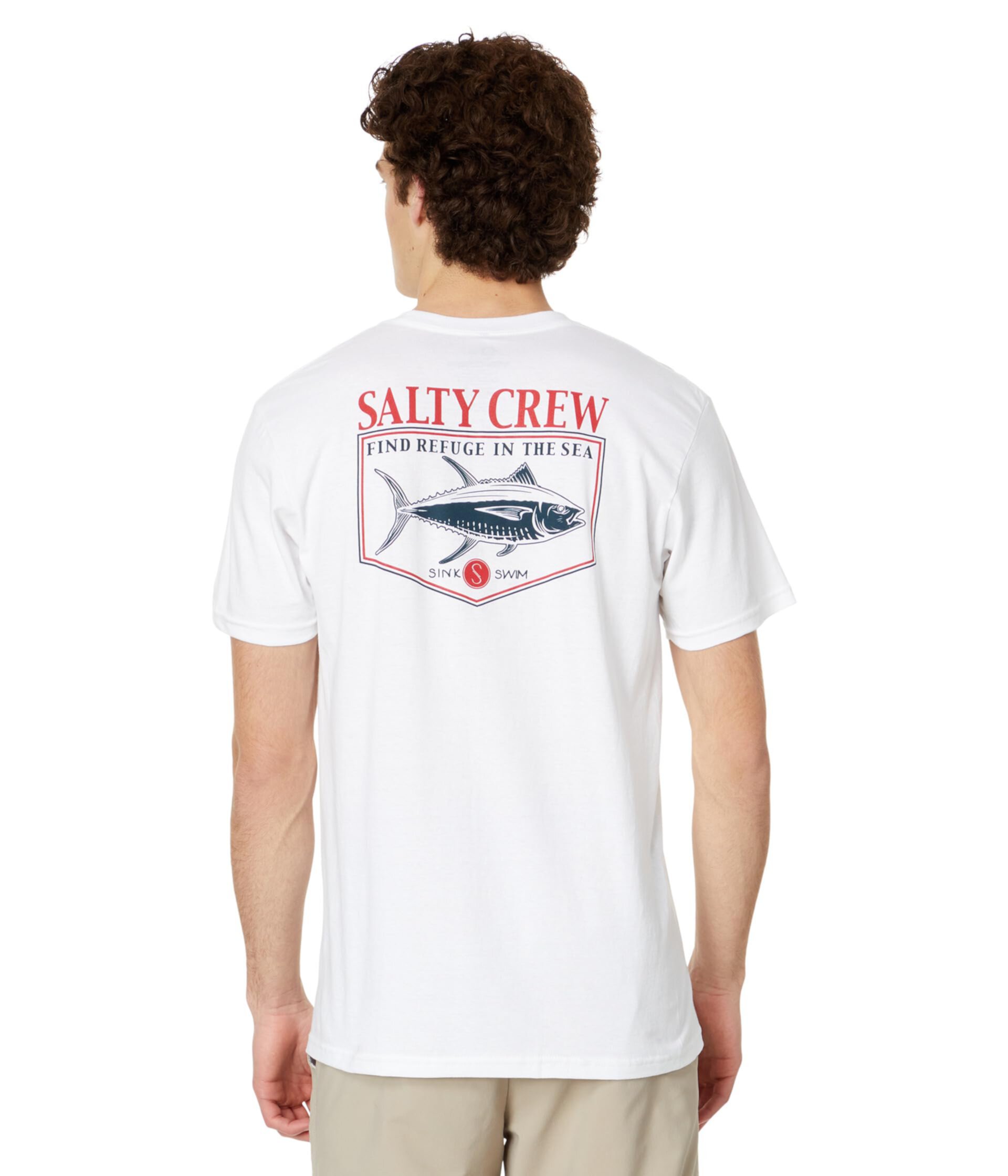 Классическая футболка Angler с короткими рукавами Salty Crew