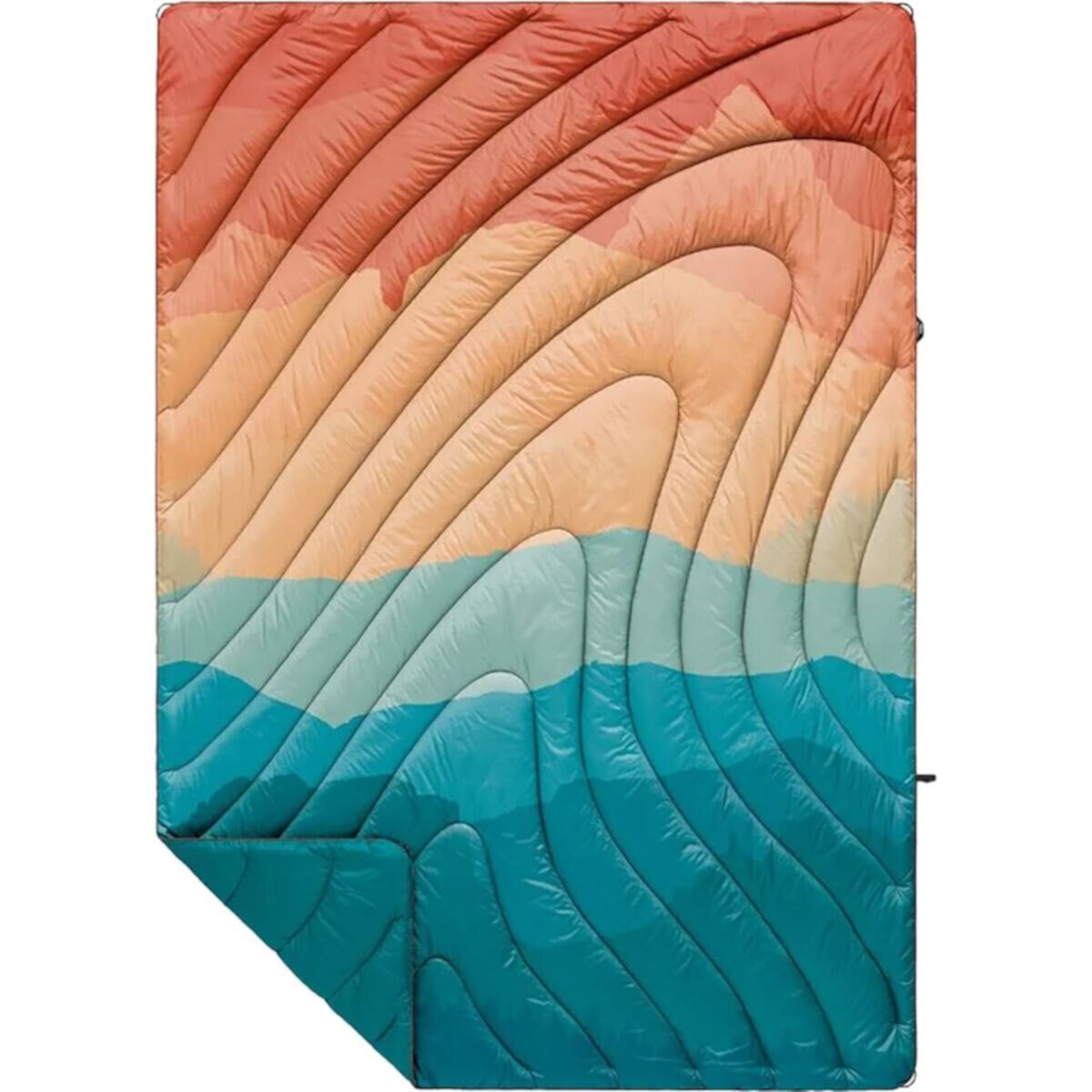 Туристическое одеяло Rumpl Original Puffy 1-Person Blanket - Rocky Mountain Sunset Fade Rumpl