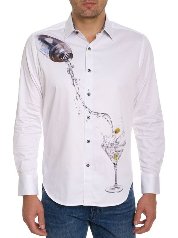Спортивная рубашка классического кроя Moxy Martini Shaker Robert Graham