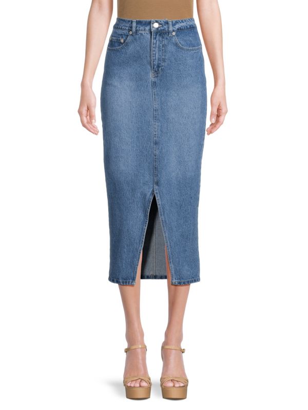 Женская Юбка мини Lea & Viola Faded Slit Denim Lea & Viola