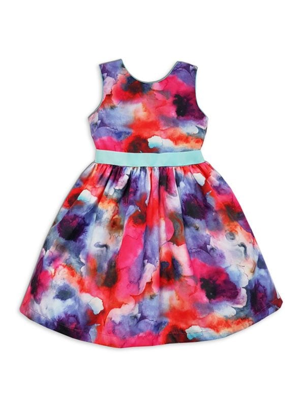Расклешенное платье Mia с цветочным принтом для малышей, маленьких девочек и девочек Joe-Ella