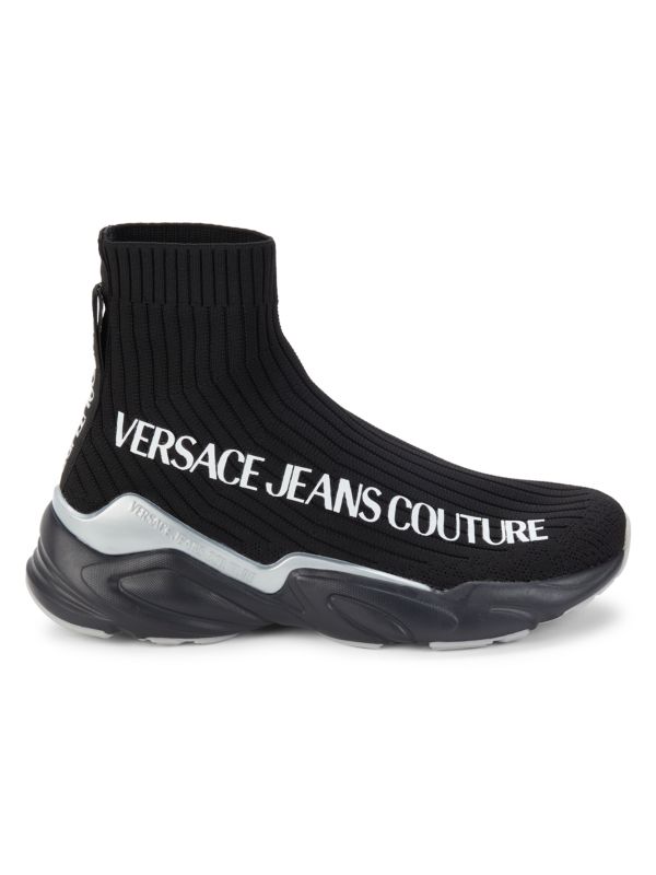 Logo Sock Boots Versace Jeans Couture