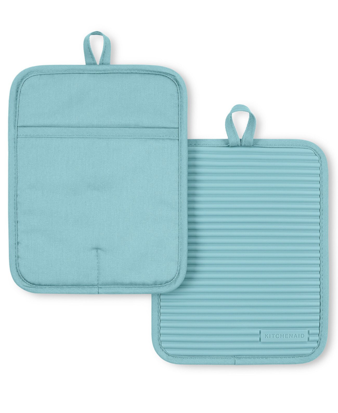 Ribbed Silicone Pot Holder, 2Pk, 7" x 9" KitchenAid