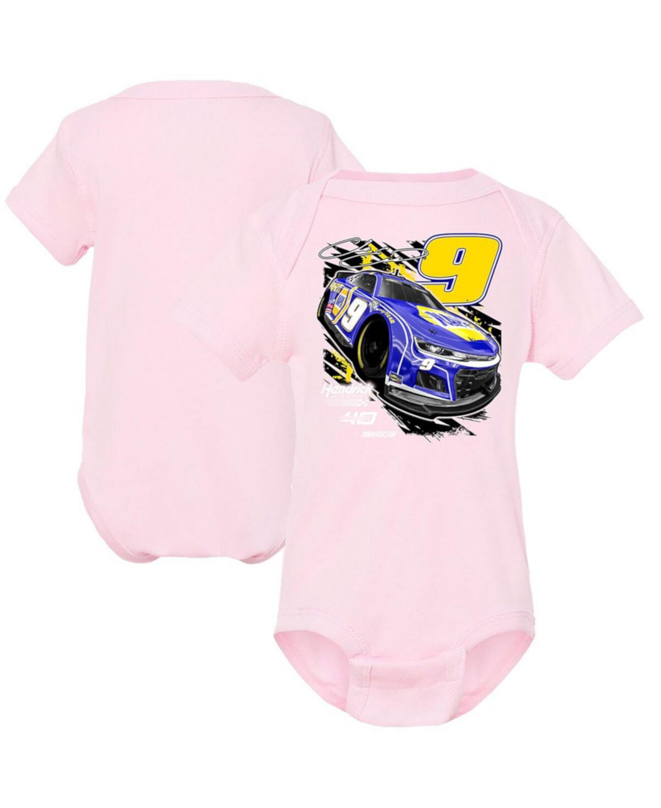Детское Боди Hendrick Motorsports Team Collection Для девочек Pink Chase Elliott Bodysuit Hendrick Motorsports Team Collection
