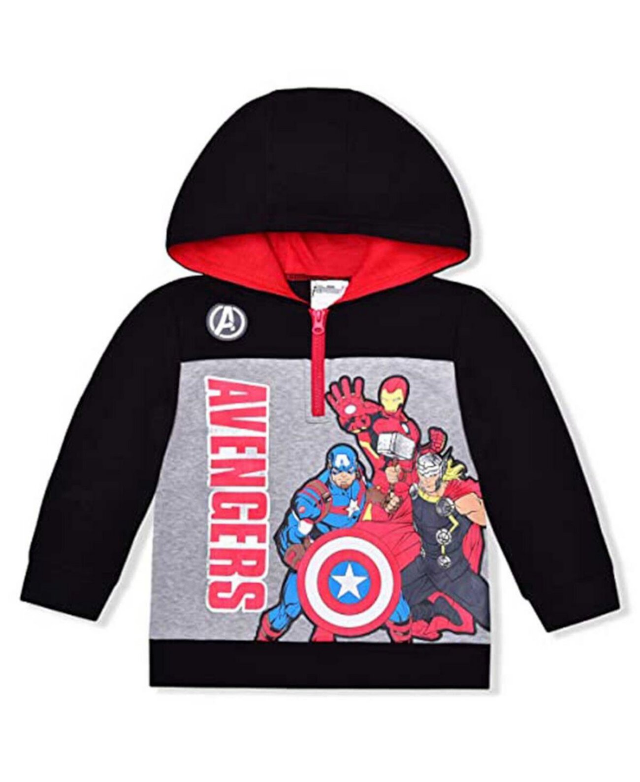 Детское Худи Children's Apparel Network The Avengers с Графикой и Застежкой на Четверть Children's Apparel Network