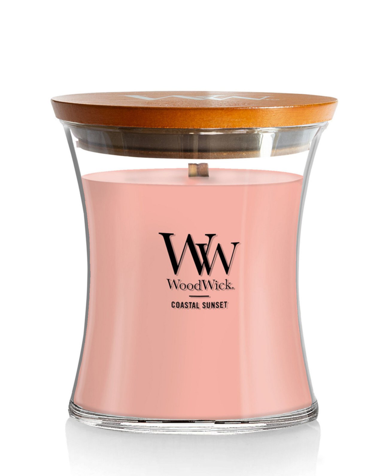 WoodWick Coastal Sunset Medium Hourglass Candle, 9.7 oz WoodWick