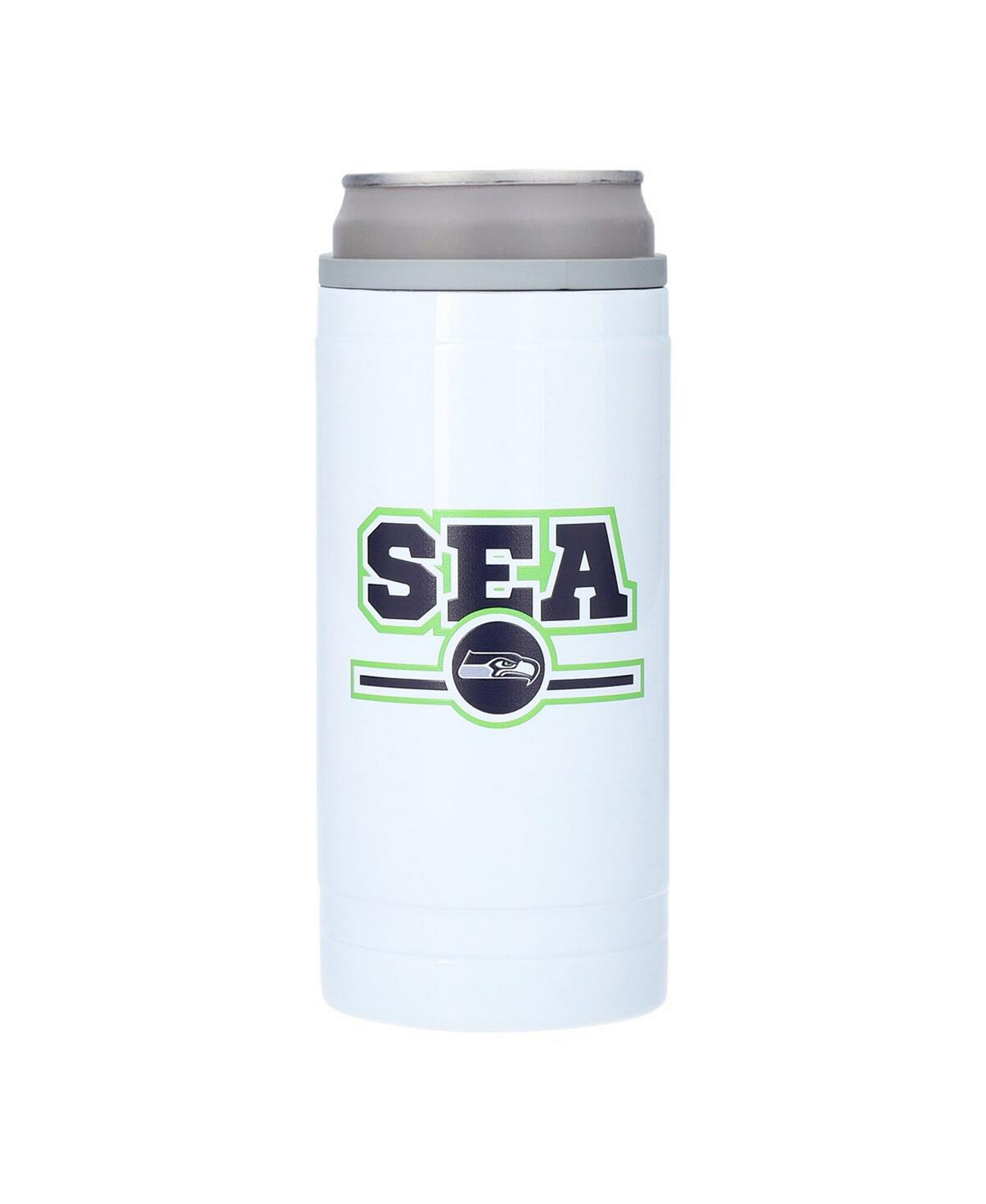 Seattle Seahawks 12 Oz Letterman Slim Can Cooler Logo Brand