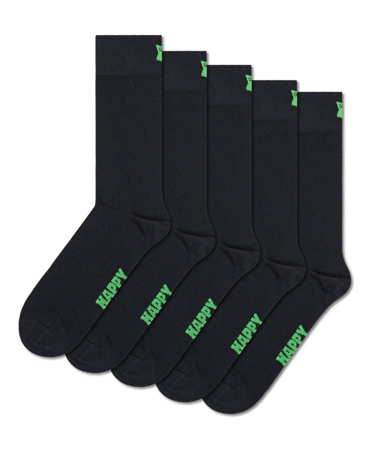 5 пар однотонных носков Happy Socks