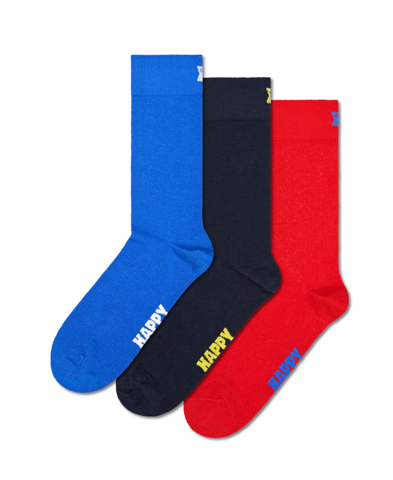 Комплект из 3 однотонных носков Happy Socks
