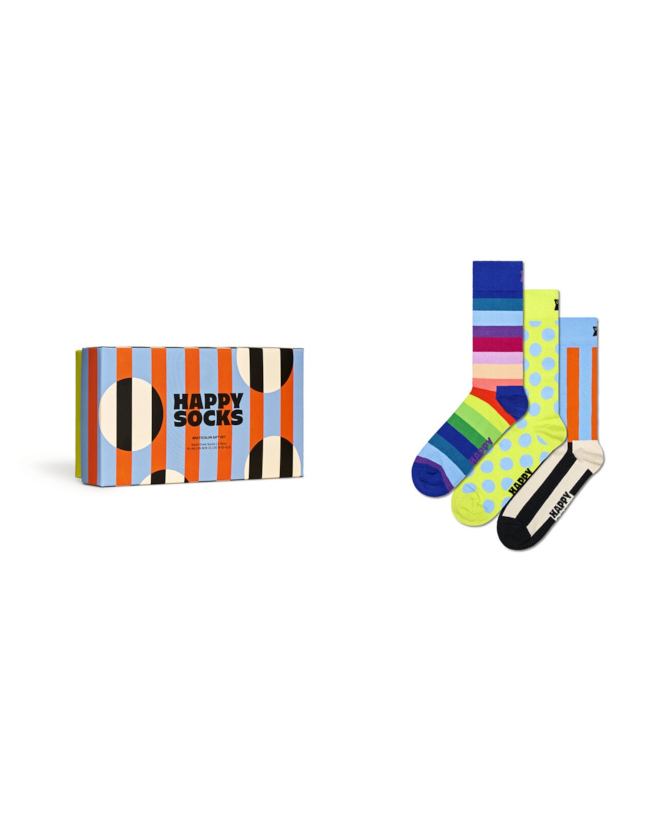 Подарочный набор из 3 носков Happy Socks