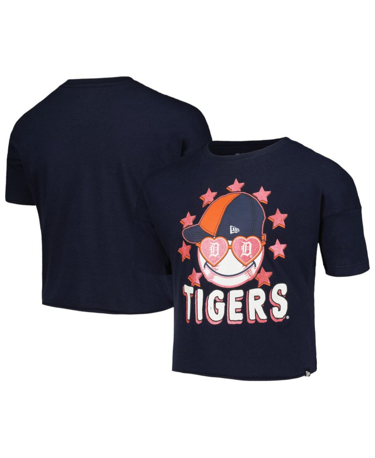 Толстовка New Era Для девочек Big Girls Navy Detroit Tigers Team Half Sleeve T-shirt New Era