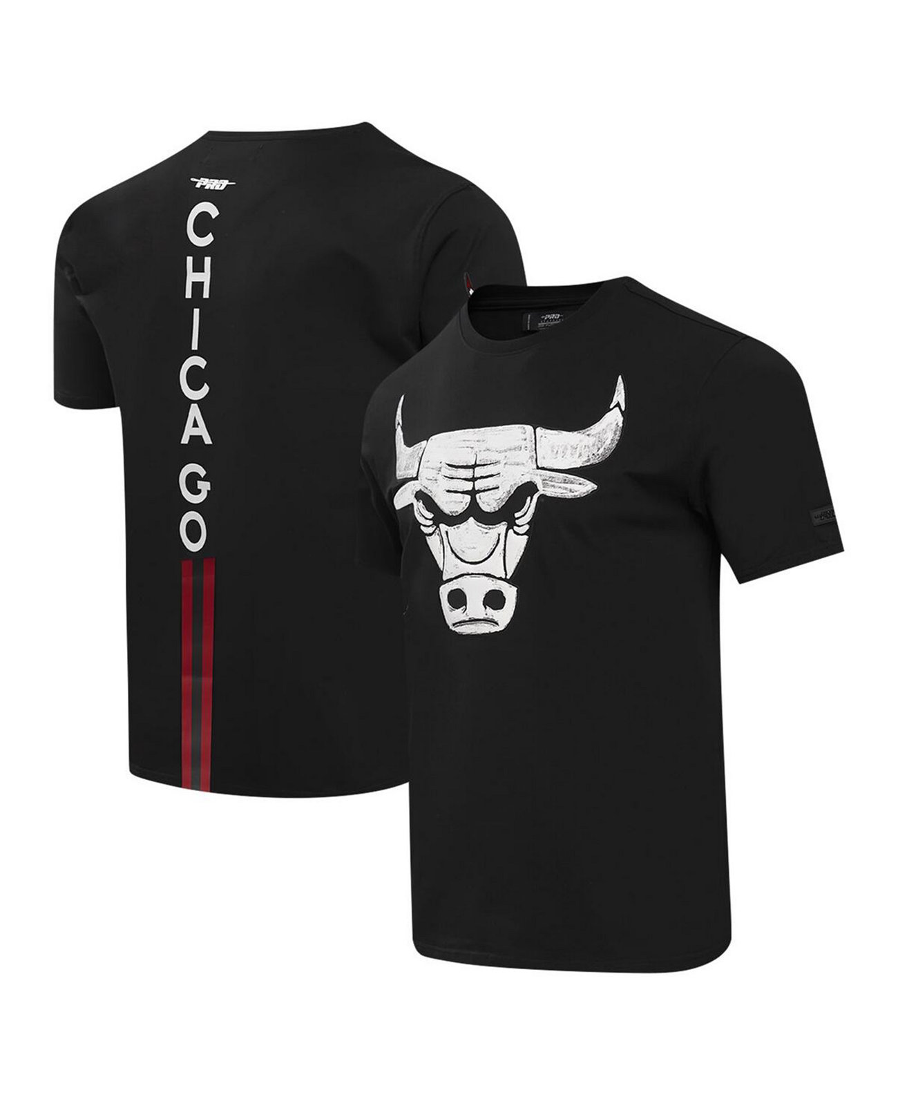 Мужская черная футболка Chicago Bulls Pro Standard