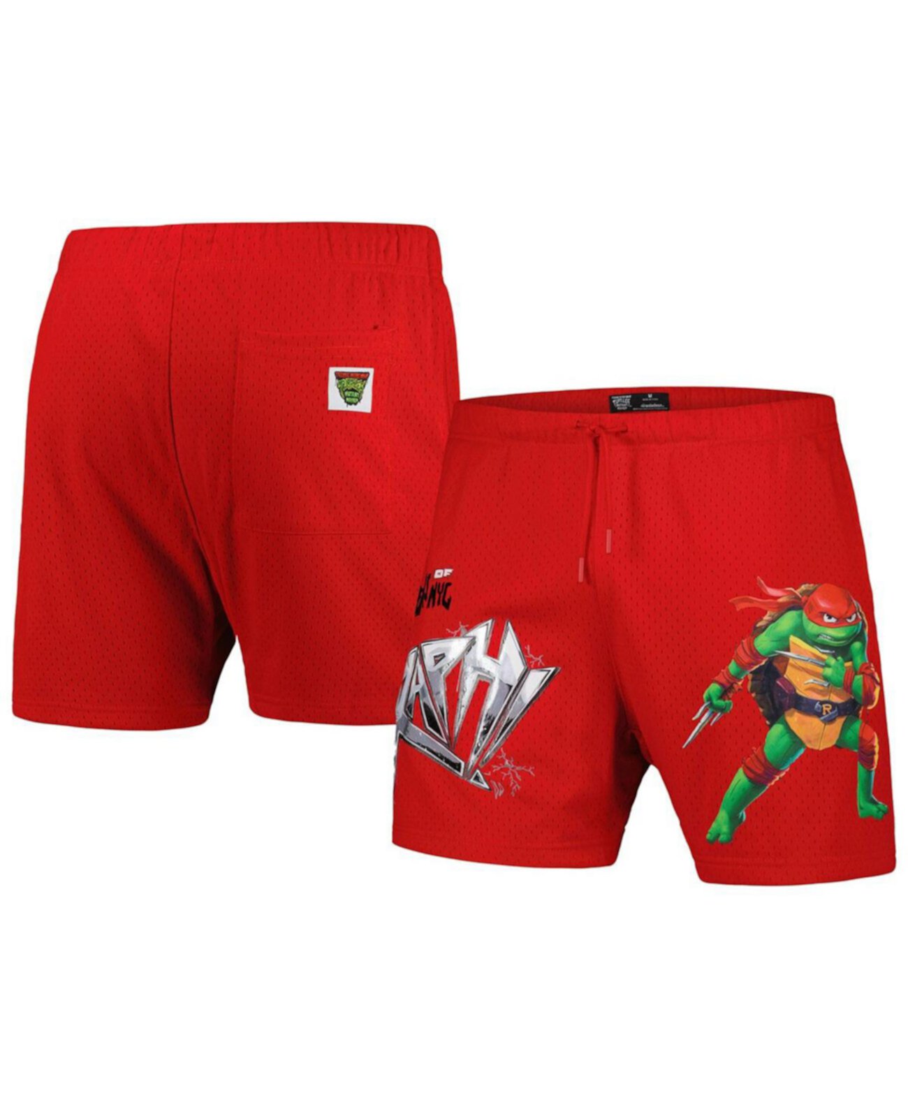 Мужские красные сетчатые шорты Teenage Mutant Ninja Turtles Raph Defender Freeze Max