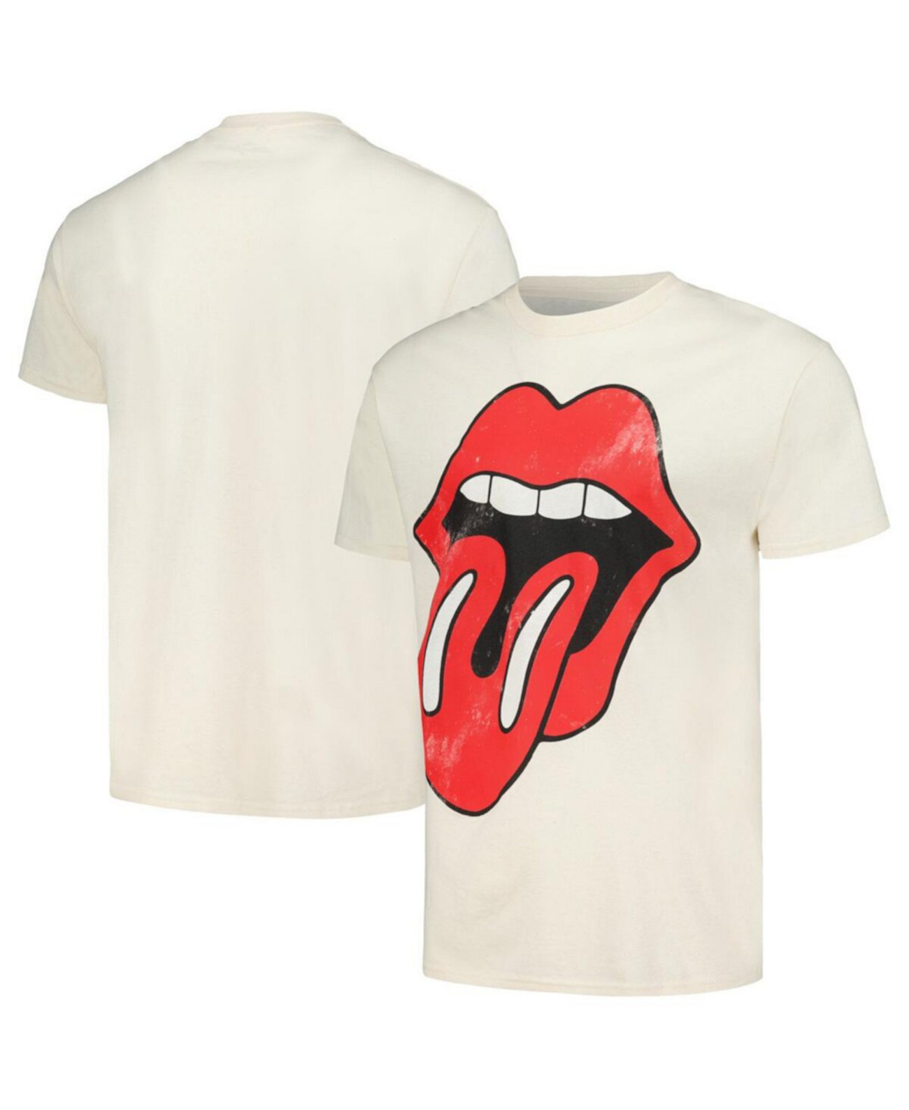 Мужская и женская кремовая футболка Rolling Stones Evolution и Lonesome Blue Bravado