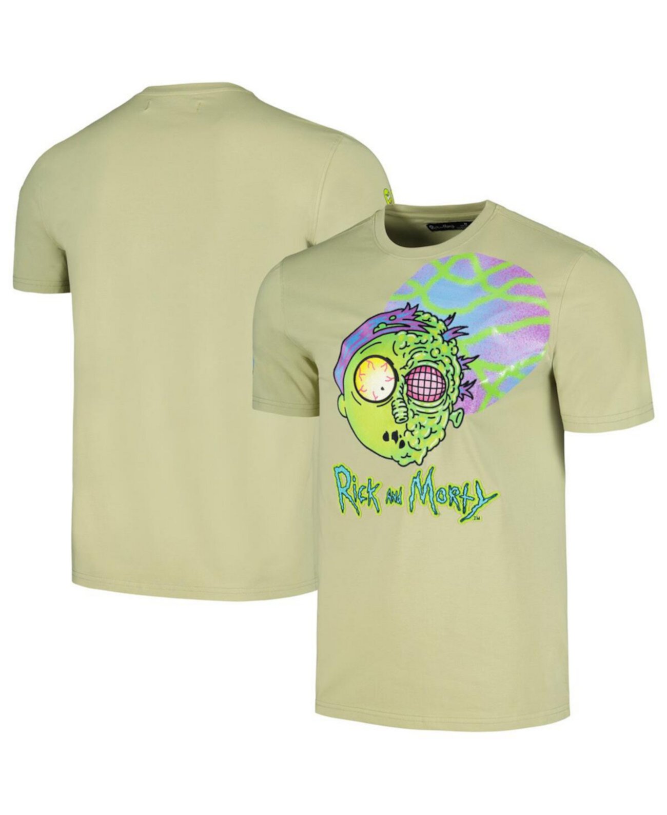 Мужская и женская оливковая футболка «Рик и Морти Морти» Freeze Max