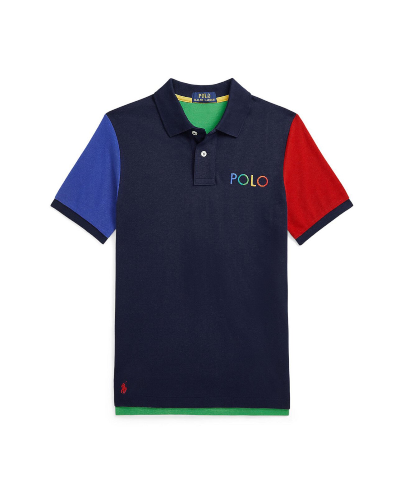 Рубашка-поло из сетки с цветными блоками и логотипом Big Boys Polo Ralph Lauren