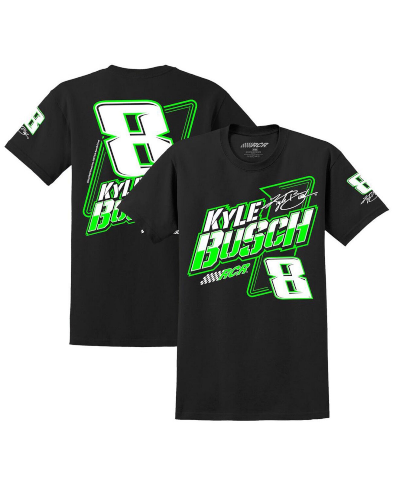 Мужская черная футболка Kyle Busch Xtreme Richard Childress Racing Team Collection