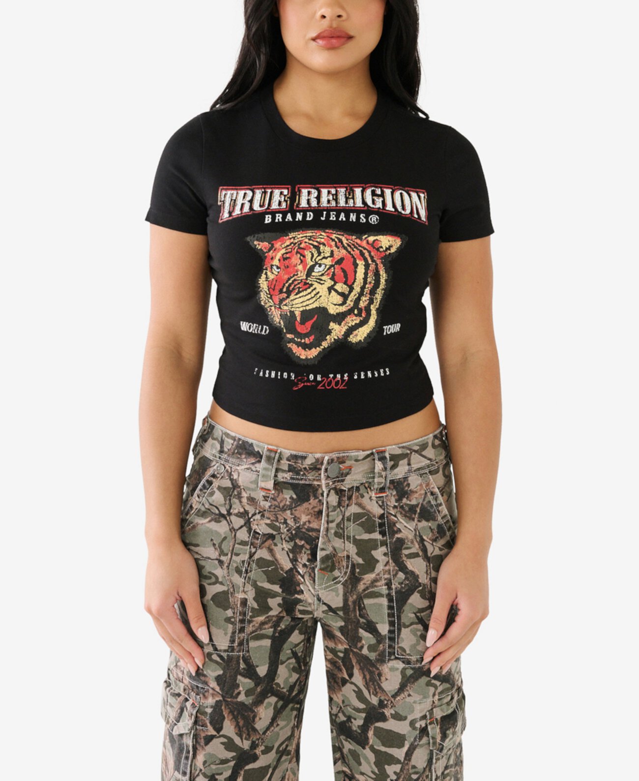 Женская футболка с короткими рукавами Tiger Baby True Religion