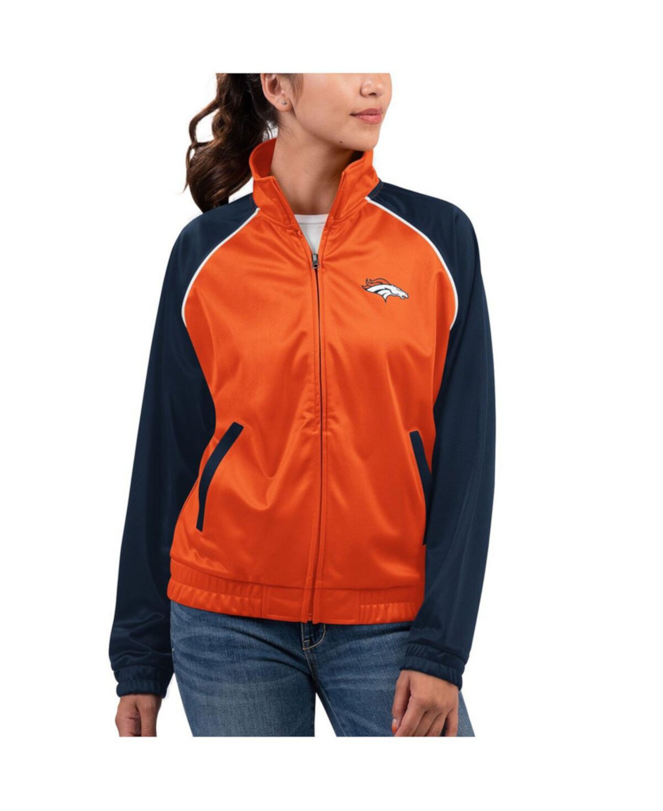 Женская Куртка G-III Denver Broncos Showup Fashion Dolman на Молнии G-III