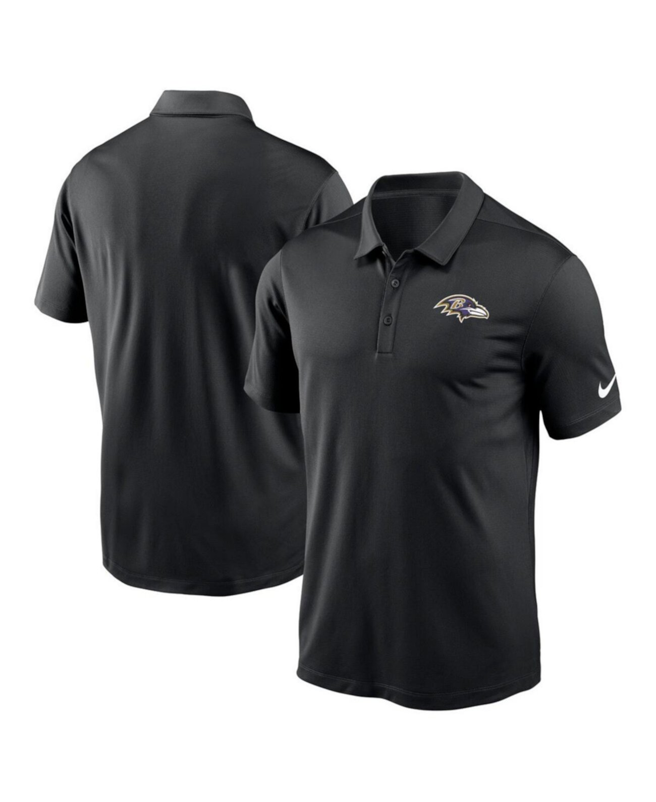 Мужская черная рубашка-поло с логотипом команды Baltimore Ravens Franchise Team Nike