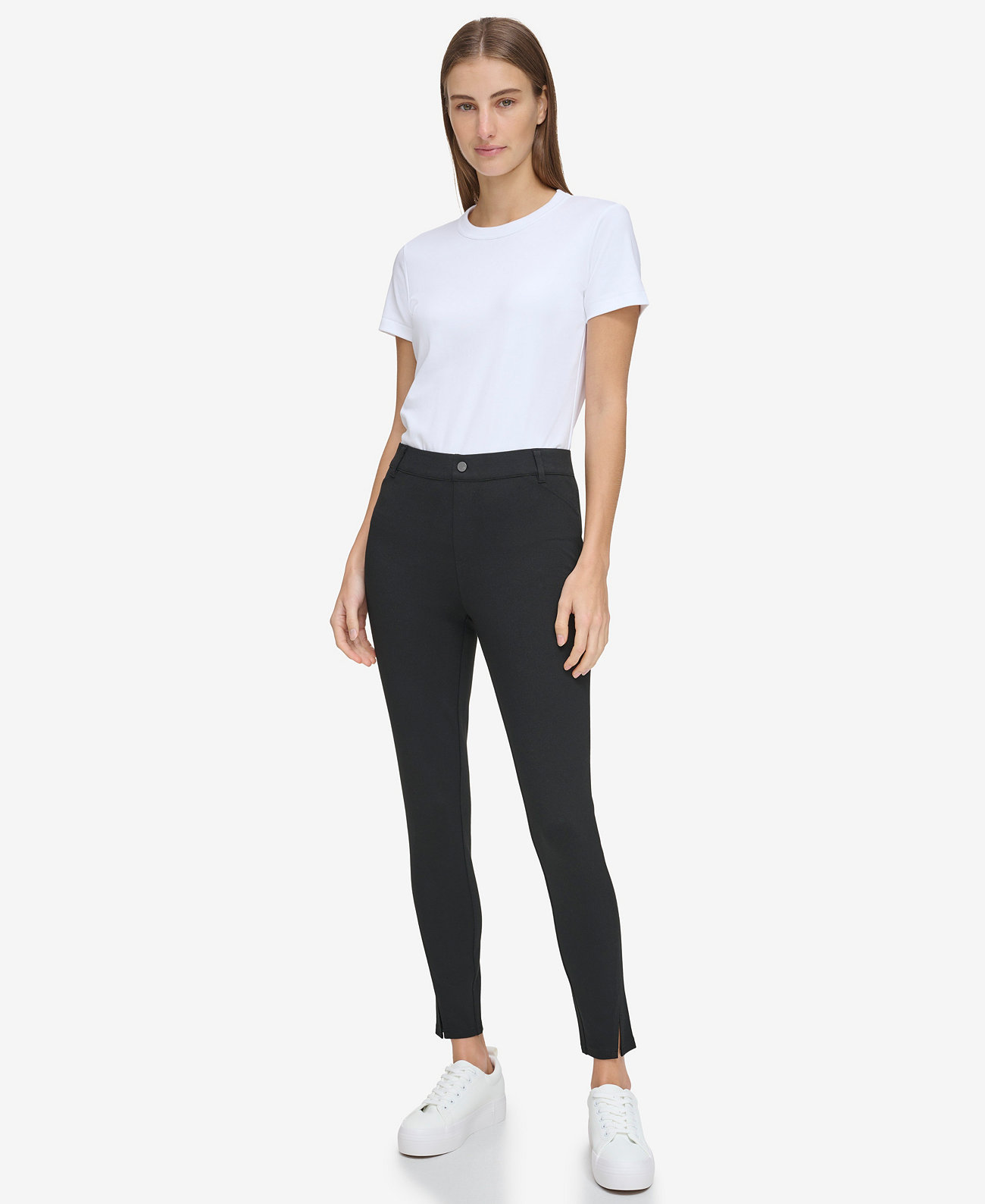 Женские брюки-понте без застежки с закрученными швами Marc New York